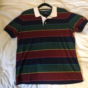 NOAH University Stripe Polo